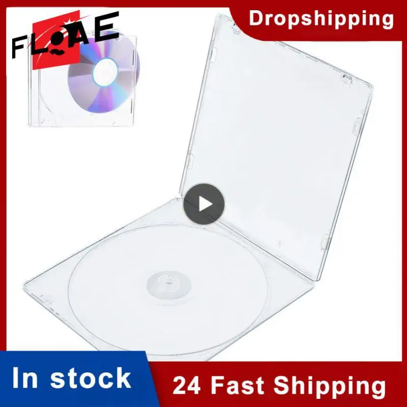 Prípad 5,2 mm single ultrathin Standard Clear Balíček Prenosný CDR Disk Usamotenka Box pre domáce kino
