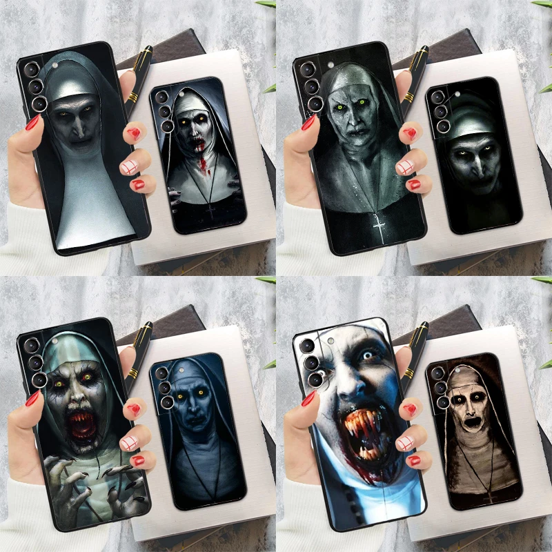 Prípad hororového telefónu Nun Valak pre Samsung Galaxy S23 S22 S24 Ultra S20 S21 S24 Fe S9 S10 plus poznámka 10 20 ultra