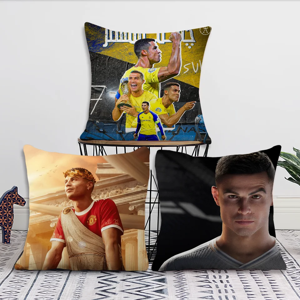 Prípad krátky plyšový zamatový obdĺžnik obkľúčený r-ronaldo c-cr7 vankúš výzdoba dekorácie Domáca dekorácia vankúše kryt