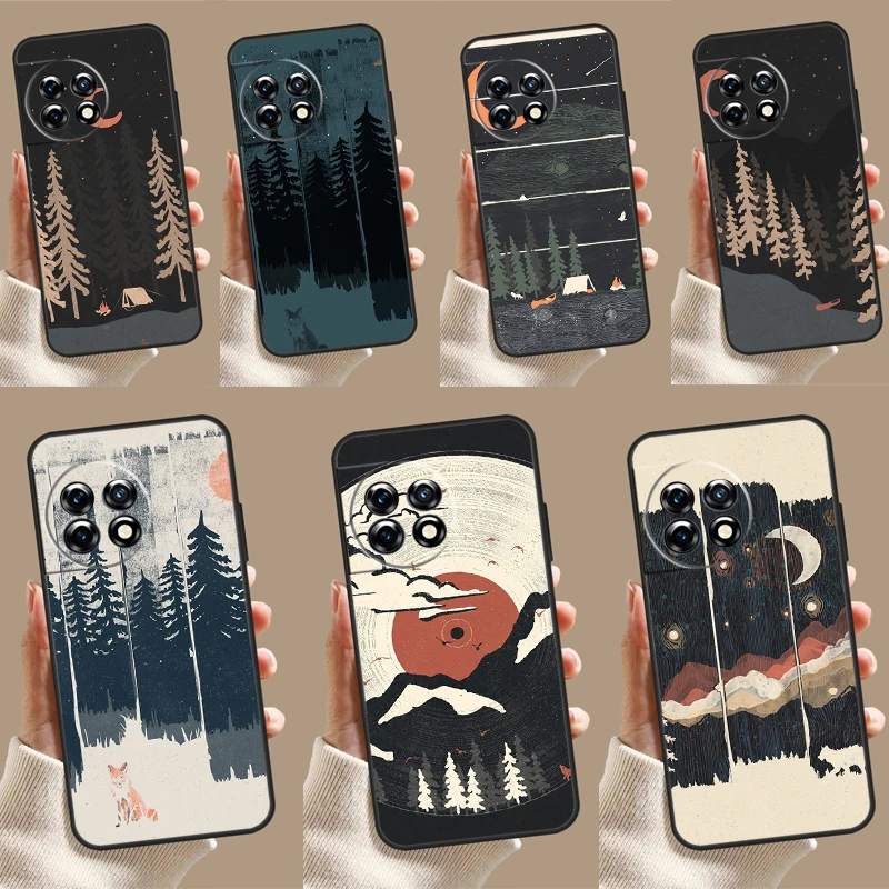 Prípad letných nocí pre OnePlus 10T 8T 9R 10R 12R ONEPLUS 12 11 9 10 Pro Nord 2 CE 3 LITE N10 N20 N20 Cover