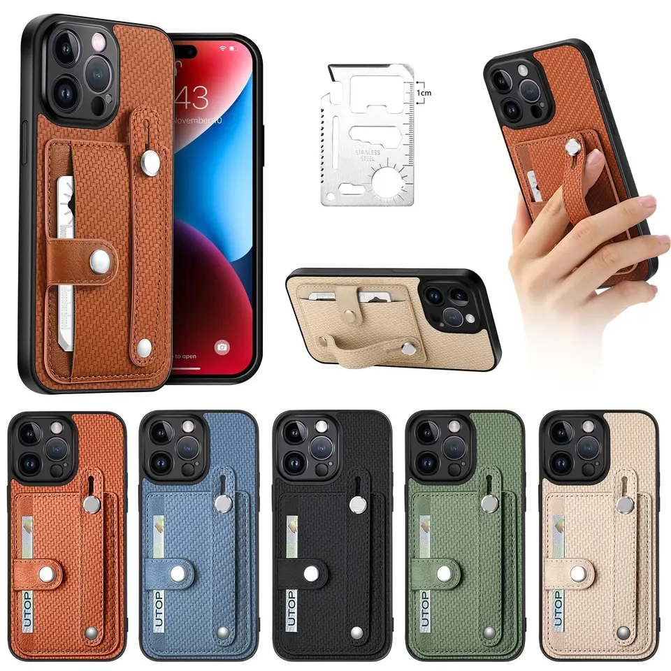 Prípad náramku pre Huawei Honor 200 Lite 100 Pro 90 80 SE 70 60 50 Magnetický držiak Leather Multi Card Nôž Anti Drop Cover