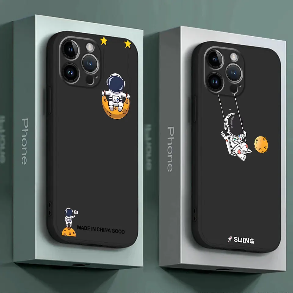 Prípad obalu pre Google Pixel 6a 6 Pro 8 Pro 7a 7 Pro Matte Space Star Astronaut TPU Soft