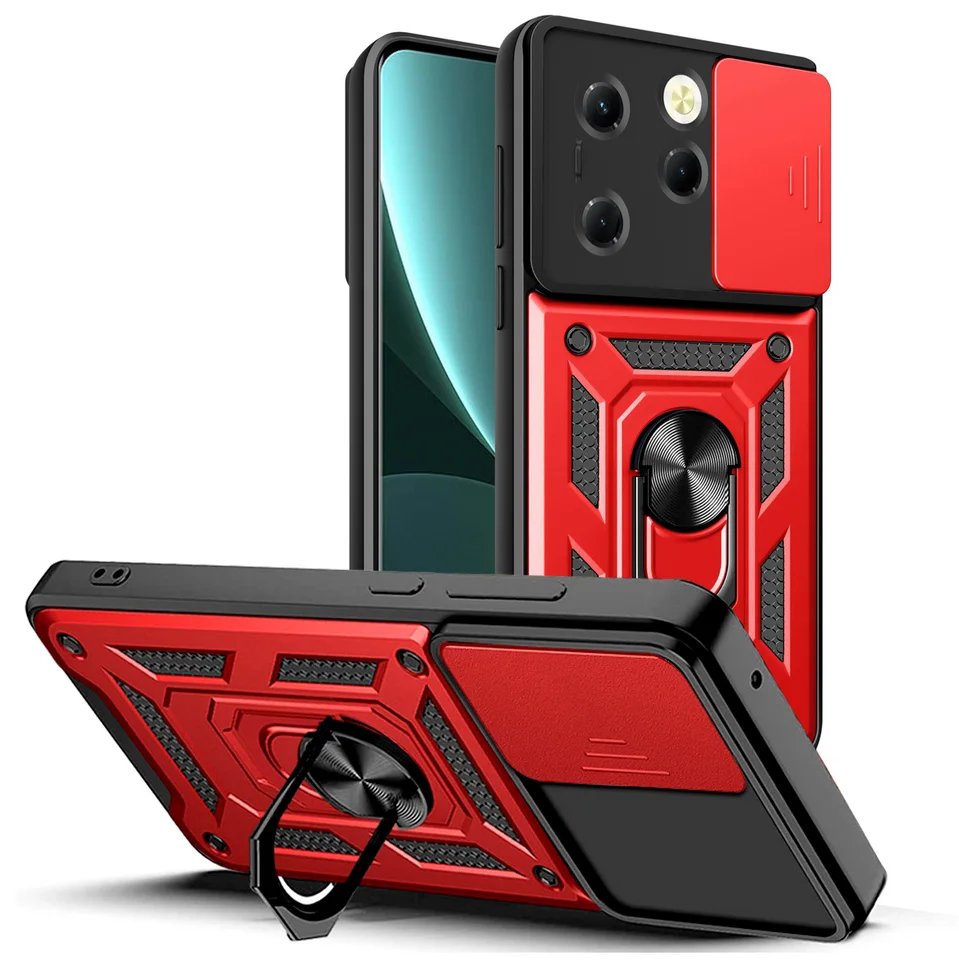 Prípad ochrany fotoaparátu pre Infinix Hot 40 Pro 40i 30i 30i Hot 20 Play 12 11S NFC Infinix Zero 30 5G Armor Hybrid Hybridný zadný kryt