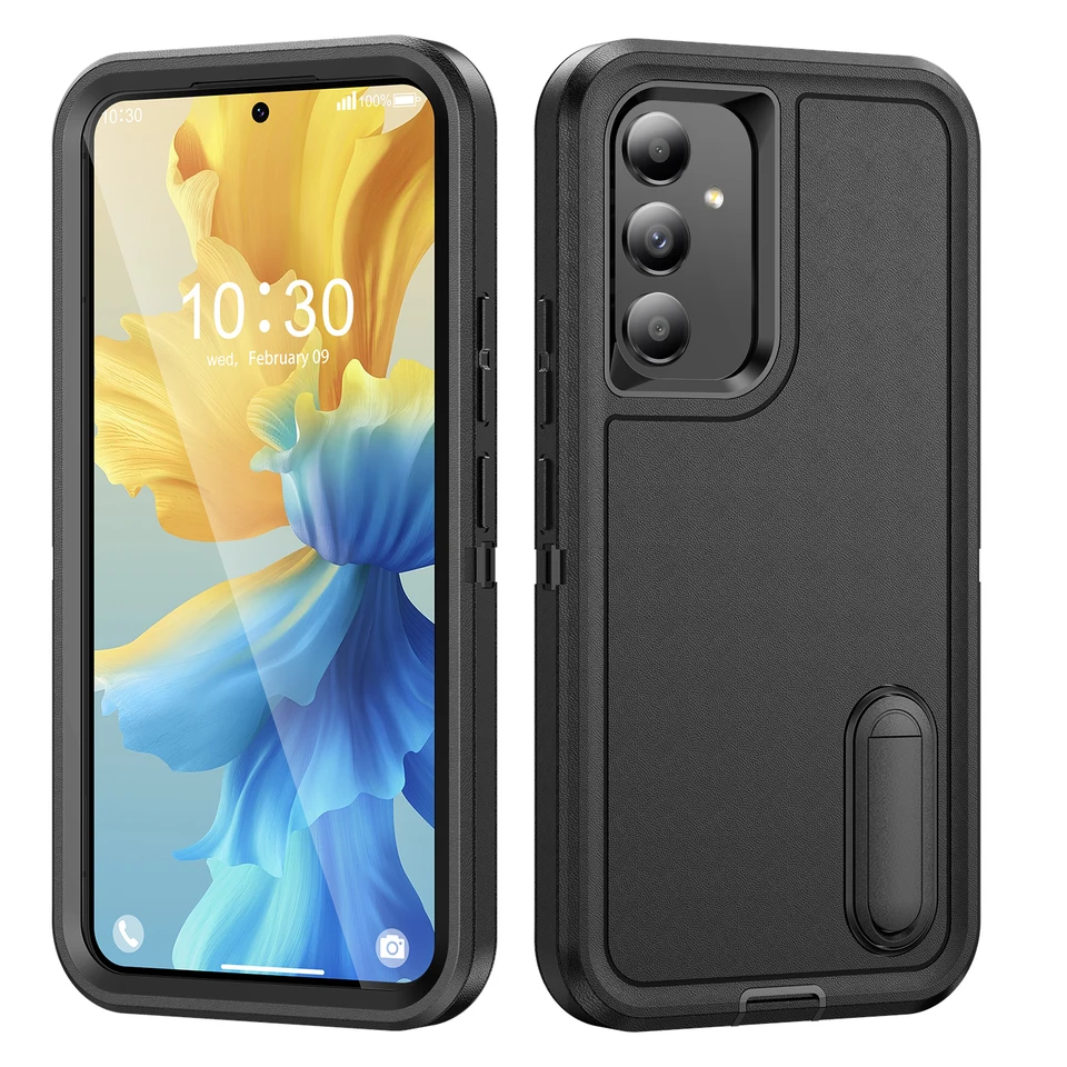 Prípad ochrany vojenskej triedy pre Samsung Galaxy A15 A16 5G A54 A14 A53 A13 A04S S24 Plus S23 Fe S22 S25 Ultra stojan na stojan