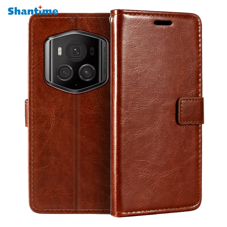 Prípad pre Huawei Honor Magic 6 RSR Porsche Design 5G Peňaženka Premium PU magnetický obal na puzdro s držiteľom karty a kickstand