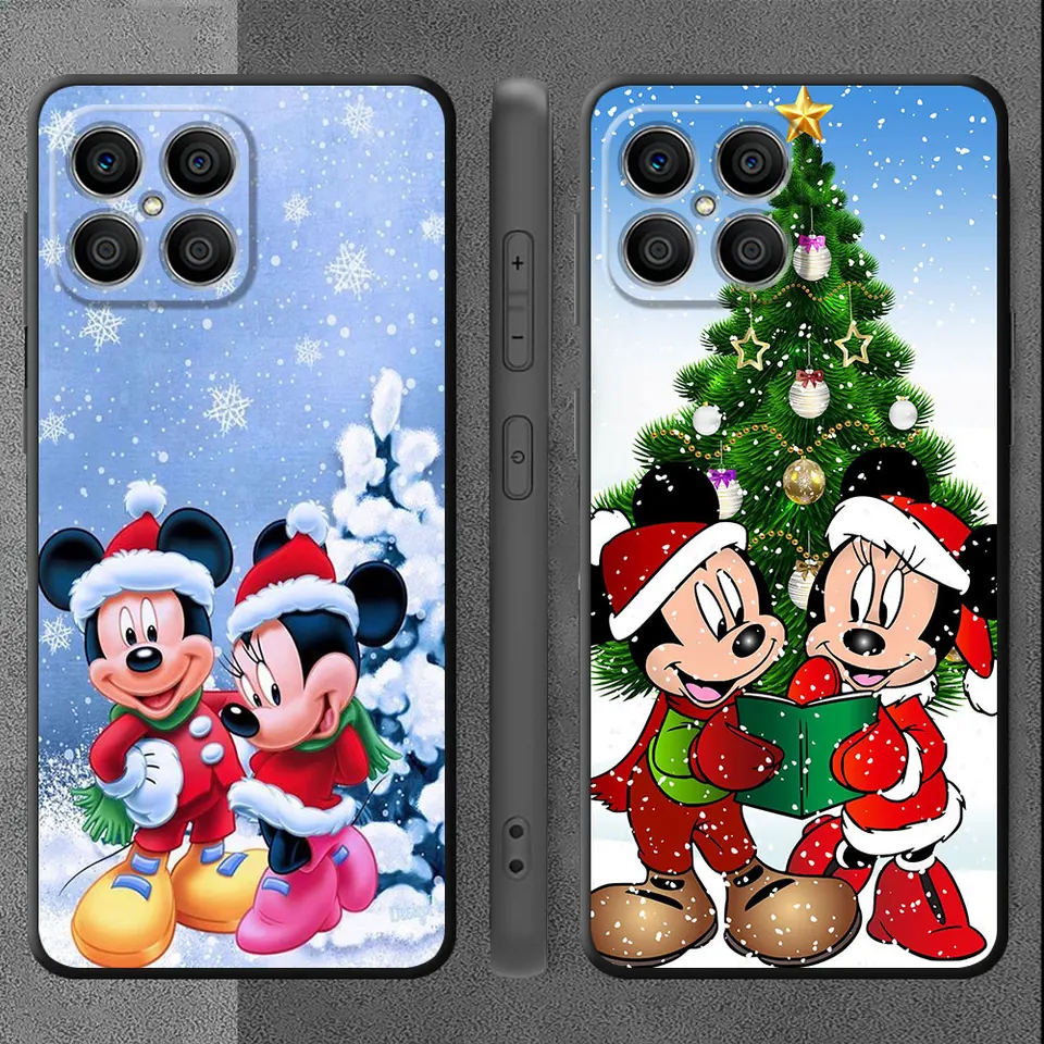 Prípad pre Huawei Honor x8 8x x9a x7 x6a x6 90 Pro 70 P40 Lite P30 P20 Pro P Smart Z Soft z mäkkého telefónu Vianočný Mickey Minnie