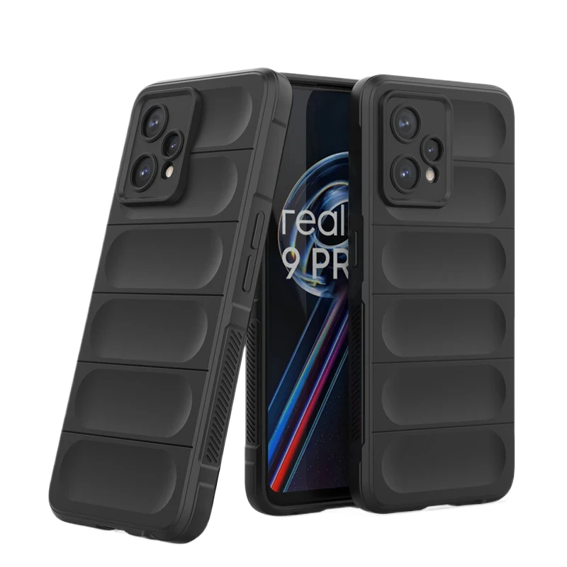 Prípad pre OPPO Realme 9 Pro Plus 5G zadný kryt telefónu Puzdro Liquid Silikone Anti-Fall Shock odolný voči brnením Funda Coque