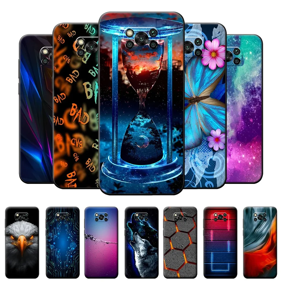 Prípad pre puzdro Xiaomi POCO X3 NFC na POCO X3 Pro MATTE PLYTOVÝ ZADNUTIE PRE XIAOMI POCO X3 NFC Soft Silikónové nárazník TPU TPU