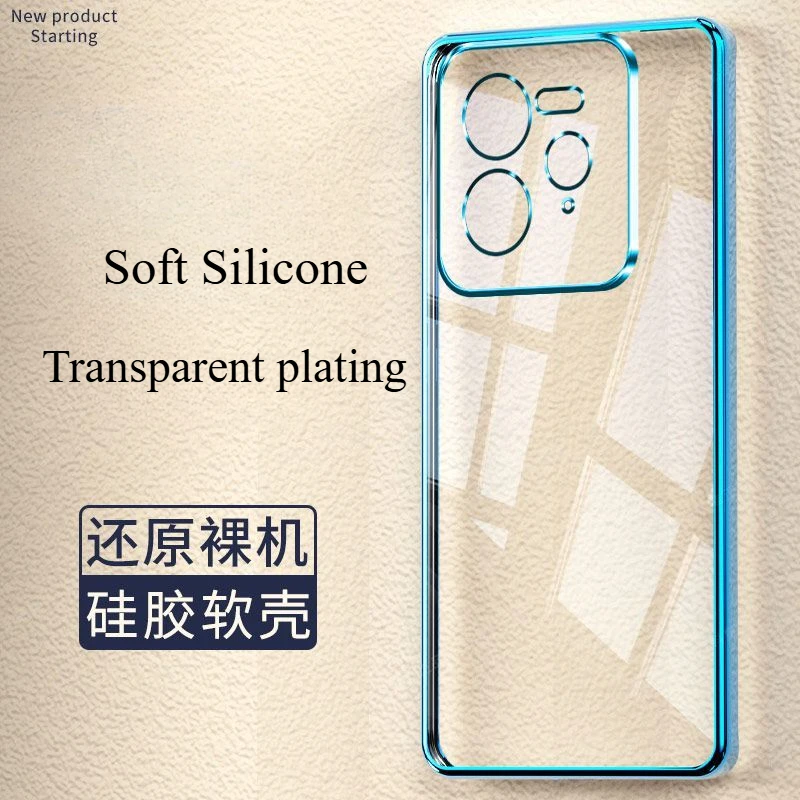 Prípad pre Realme GT7 PRO GT6 6T NEO6 SE LUXURY ELEKTROPLATION Soft Silikone Transparentný telefónny kryt pre Realme GT7PRO BUMPER