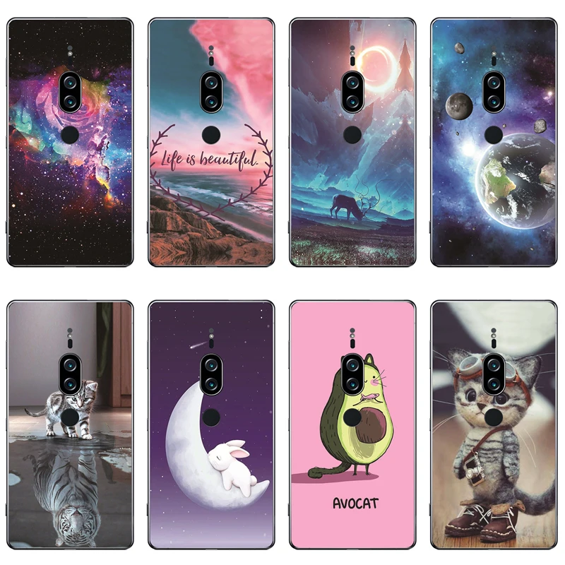Prípad pre Sony Xperia XZ2 Premium Cover Silikone Soft TPU Ochranné puzdrá Coque pre Sony Xperia XZ2 Premium