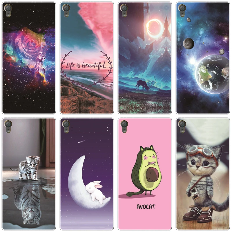 Prípad pre spoločnosť Sony Xperia Z3 L55 D6603 D6643 D6653 D6616 Kryt Silikón Soft TPU Chrániče TPU Coque Coque