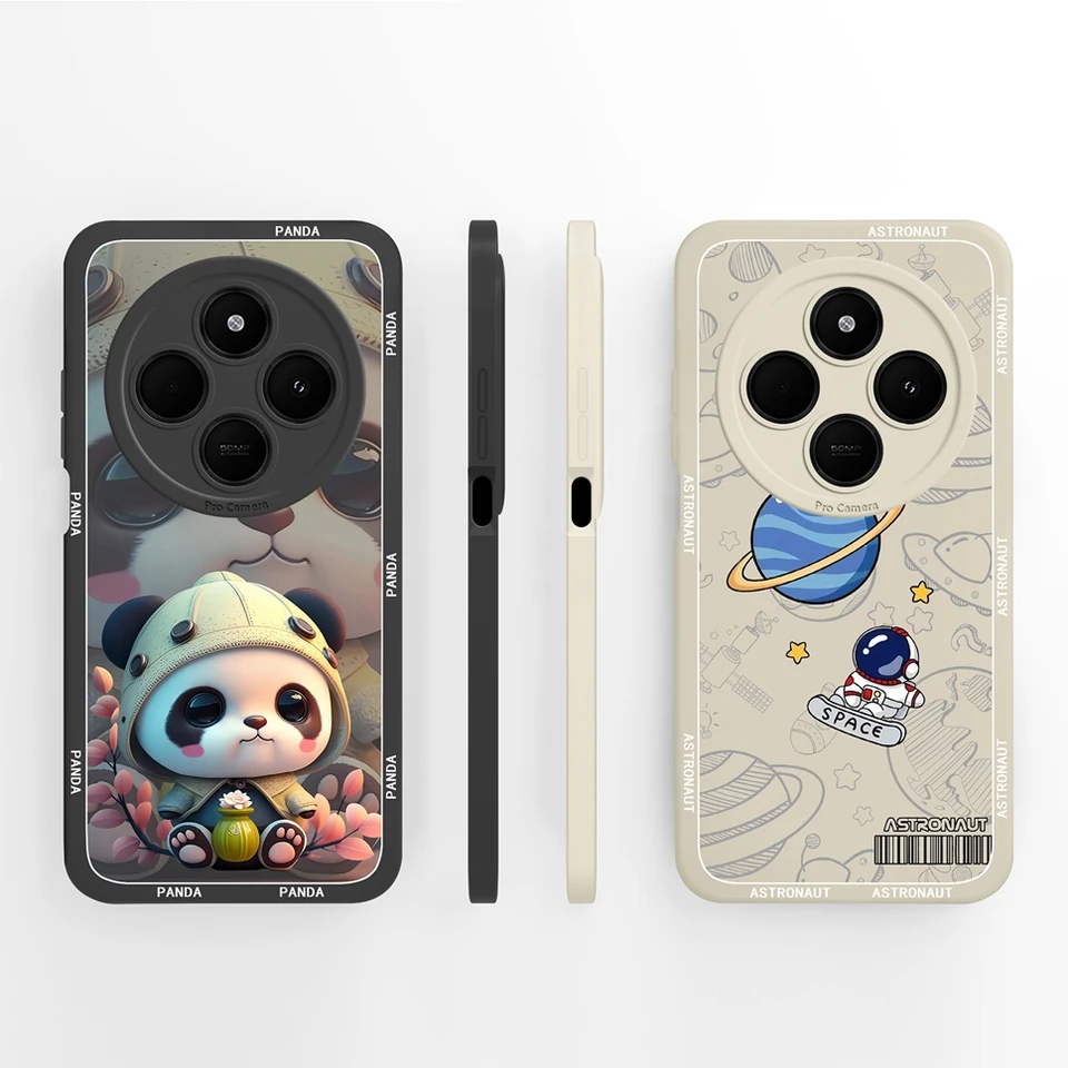 Prípad pre Xiaomi Redmi 14C 14R Poco C75 Cute Panda Protectect Soft Back Cover pre Redmi14C 14 Cr Xiaomi POCOC75 4G 5G Funda Capa
