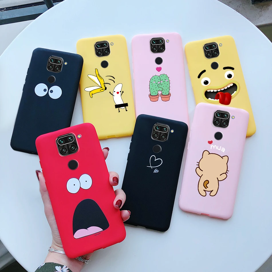 Prípad pre Xiaomi Redmi Poznámka 9 Prípad Soft Silicon Silicon Cover Xiaomi Xiomi Redmi Poznámka 9 Poznámka9 Redminote9 Chrbtové prípady telefónu Cover Funda Funda
