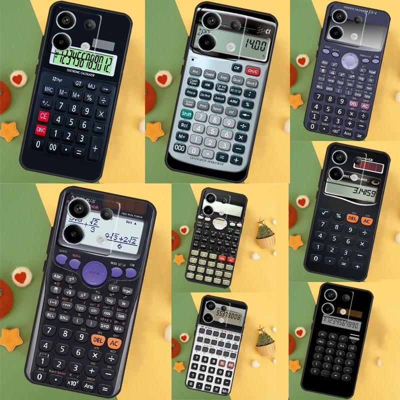 Prípad retro kalkulačky pre Xiaomi Redmi 13C 12 12C 9c 10c Redmi Note 11 12 13 Pro 9 10 10S 11S 12s Zadný kryt