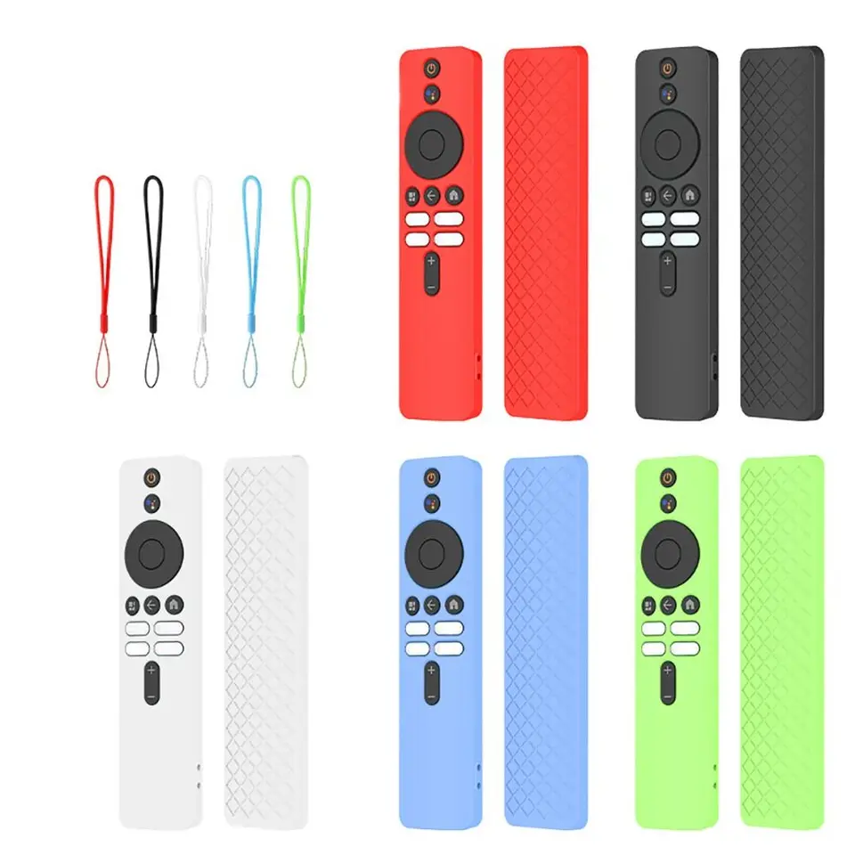 Prípad s diaľkovým ovládaním ochranného puzdra obyčajná farebná silikónová televízia Diaľkový kryt Shock odolný voči TV Stick Cover pre Xiaomi TV Box S (2. gen)