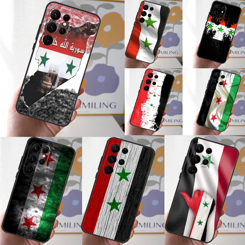 Prípad Sýrie Sýrska vlajka pre Samsung Galaxy S23 Ultra S24 S22 S8 S9 S10 plus poznámka 10 20 Ultra S20 S21 Fe Cover
