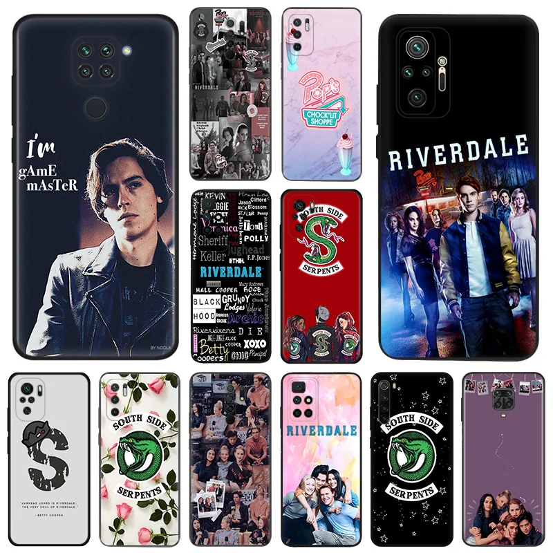 Prípady matných telefónov pre Redmi 9 9a 9c 9t K40 K60 A3 A2 A1 Plus poznámka 9S 8T 7 8 Pro Riverdale South Side Streents Black Soft Cover