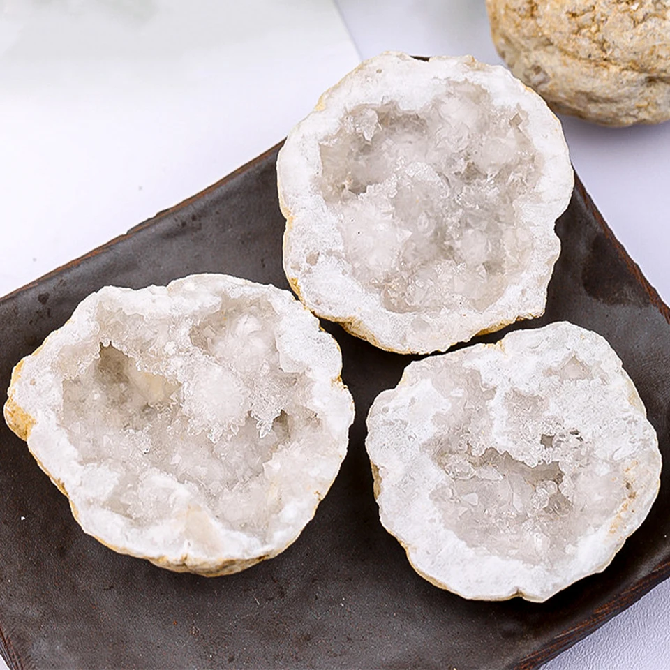 Prírodná biela krištáľová jaskyňa biely agát Geode Crystal Cluster reiki meditácia duchovná reiki liečivá feng shui dekorácia miestnosti