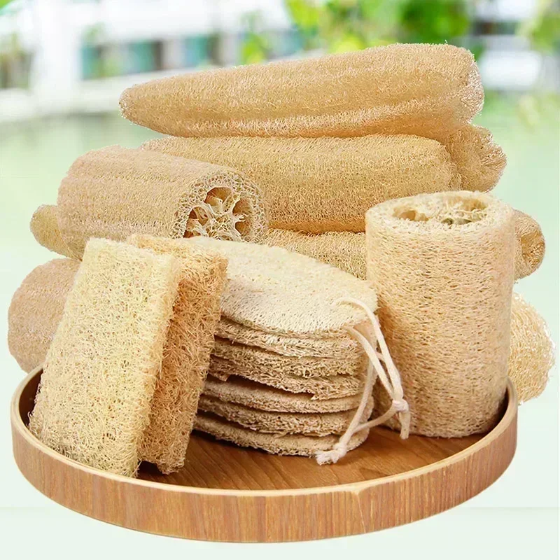 Prírodná kúpeľná laofa exfoliačná telesná špongia s praskavkou laná pre kožné kúpeľné kúpeľné kúpeľné kúpeľ