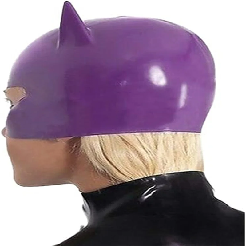 Prírodná latexová maska ​​mačky dámske kapucňa pre ženy Cosplay kostýmy fetiš cosplay maska ​​klub