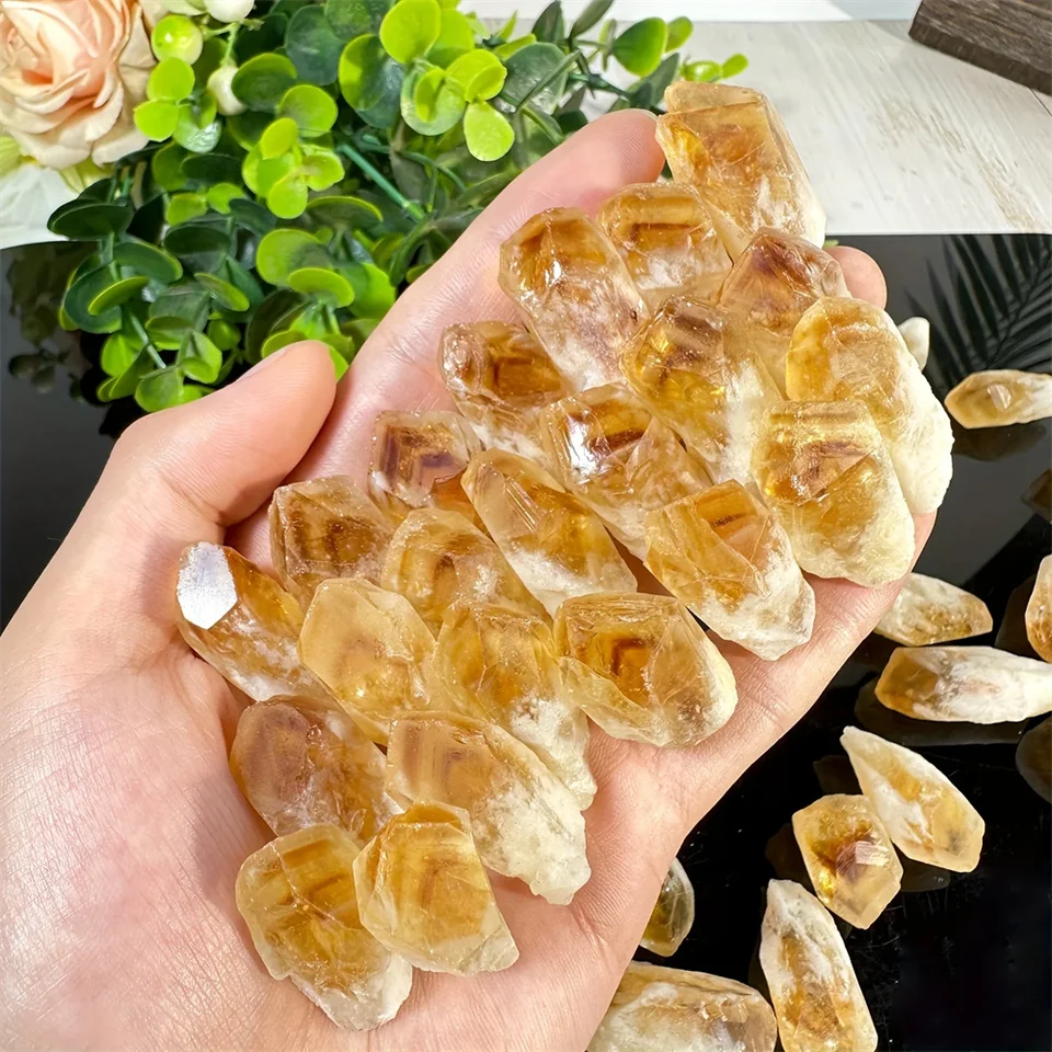 Prírodné citríny hrubé voľné drahokamy reiki liečivé kryštály minerálne vzorky interiér dekorácie