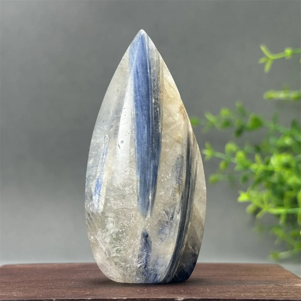 Prírodné modré kyanite zadarmo forma Torch Reiki Energy Therapy Kau krásy domov feng shui dekorácia Ozdobenie darček