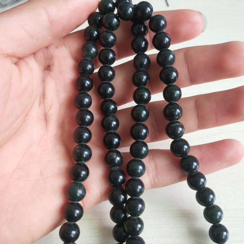 Prírodné tibetské jade medicína King King Stone náhrdelník Round Live Magnetic Health Care Muži a ženy všetky šperky