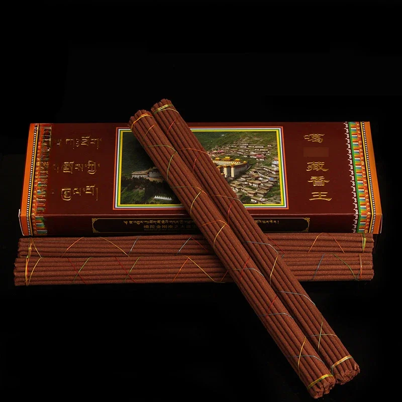 Prírodné tibetské ručne vyrábané kadidlo Stick Home Indoor/Temple Purifikujúce a upokojujúce/zenové meditácie/bohoslužby Buddha Joss Stick