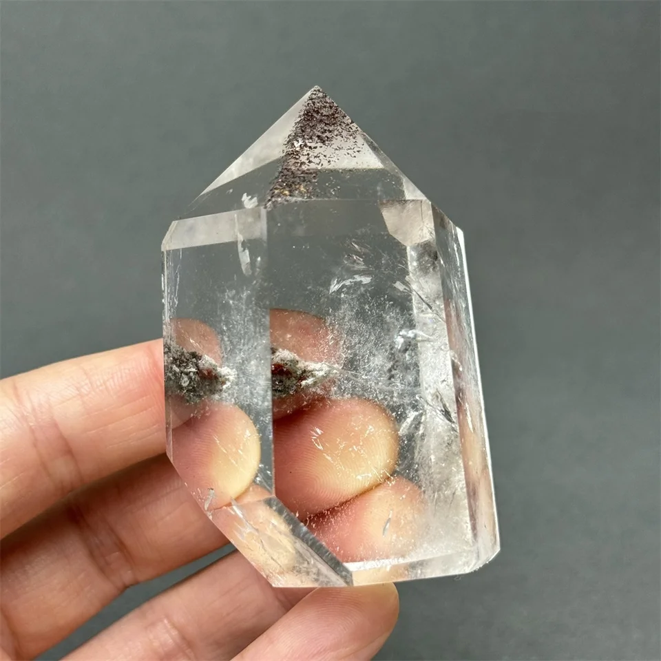 Prírodný drahokam biely krištáľ Ghost Phantom Crystal Tower Reiki Meditácia Healing Energy Wand Garden Domov Decor Darček