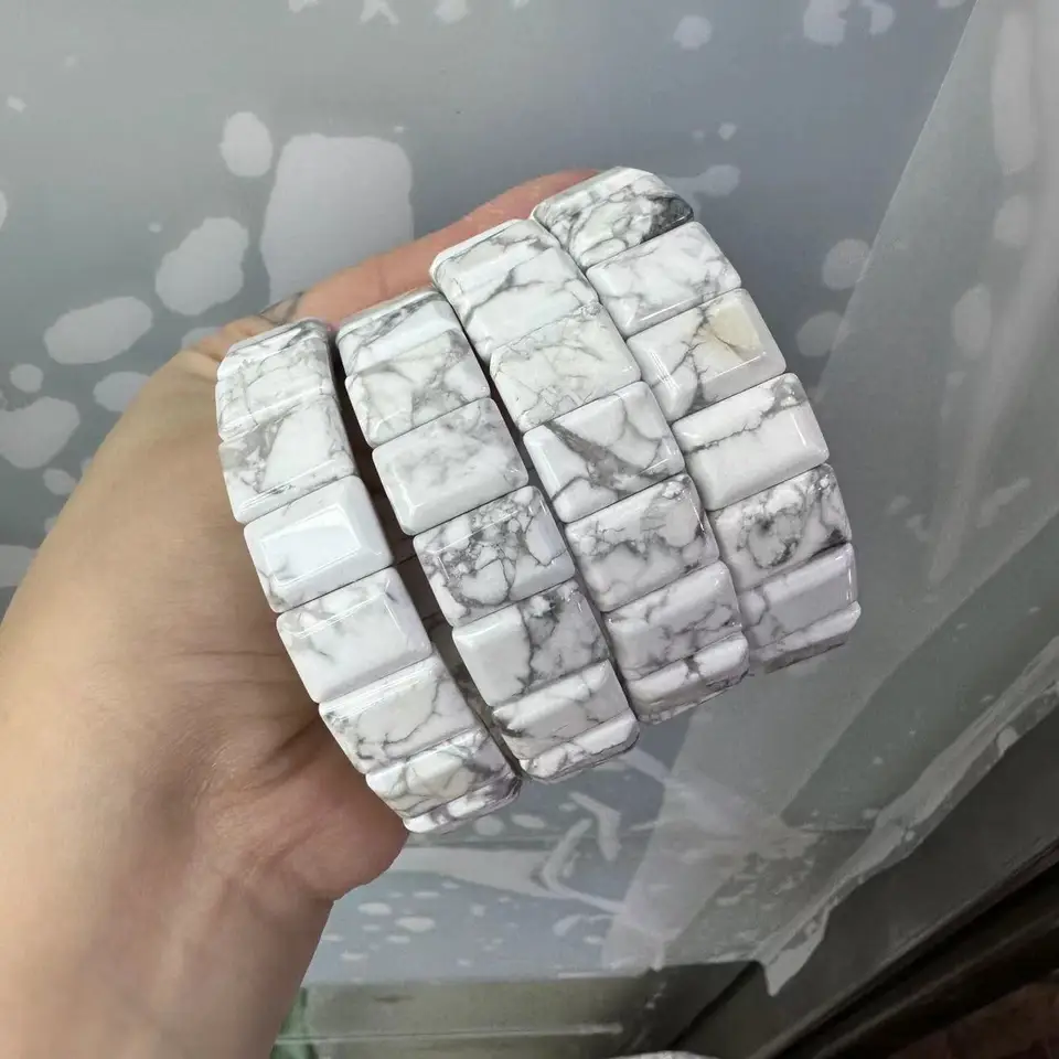 Prírodný Howlite Nový tvar 10*14 mm náramok prírodného kameňa Energy Náramok šperkov pre ženy Darček