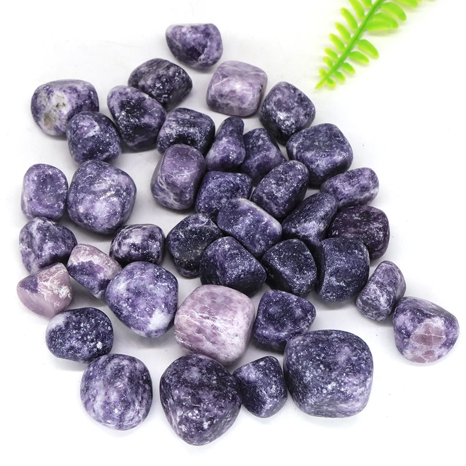 Prírodný lila lepidolit nepravidelný klesaný kameň reiki liečivý krištáľový kremeň akvárium minerálny drahokam domov dekorácia klenota klenota klenotu