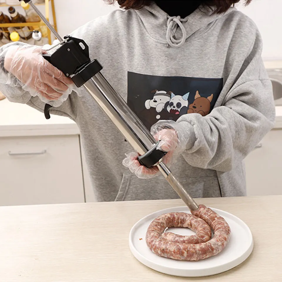Príručka pre domácu klobásu výplň výroby stroja z nehrdzavejúcej ocele/plastová klobása výplň na klobásy sacie náplň 3KS Funnels