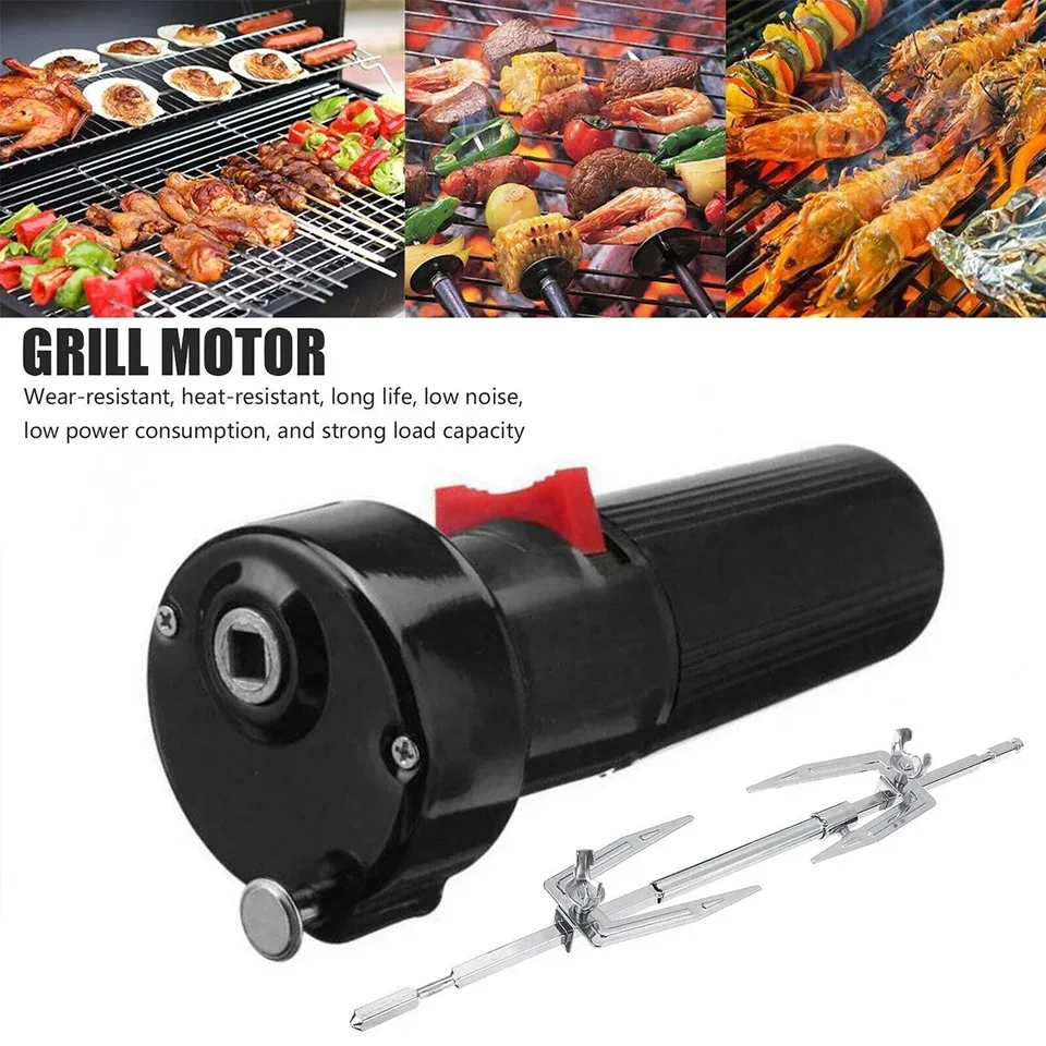 Príslušenstvo elektrický stojan na špajzu mäso rotisserie Motor Chicken Grill Rod Outdoor Roaster Garbecue Tool Spit Kitchen