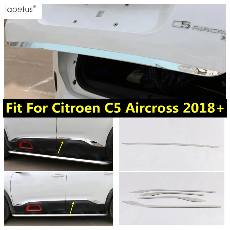Príslušenstvo pre Citroen C5 Aircross 2018 - 2024 Zadný chvost Trunk / bočné telesné dvere dekorácie pásový kryt Orez