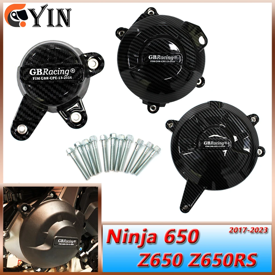 Príslušenstvo pre motocykle Príslušenstvo pre ochranu motora kryt Motor pre ochranu motora pre Kawasaki Z650 Z650RS Ninja 650 2017-2023
