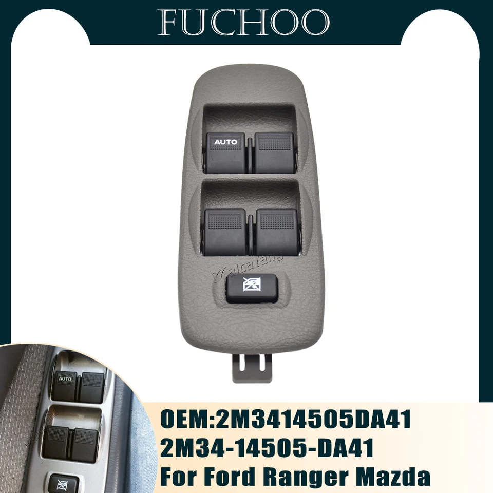 Príslušenstvo v aute ľavým spínačom okna hlavného napájania pre Mazda B -Serie Un Ford Ranger 1999 - 2006 2M3414505DA41 Spínač