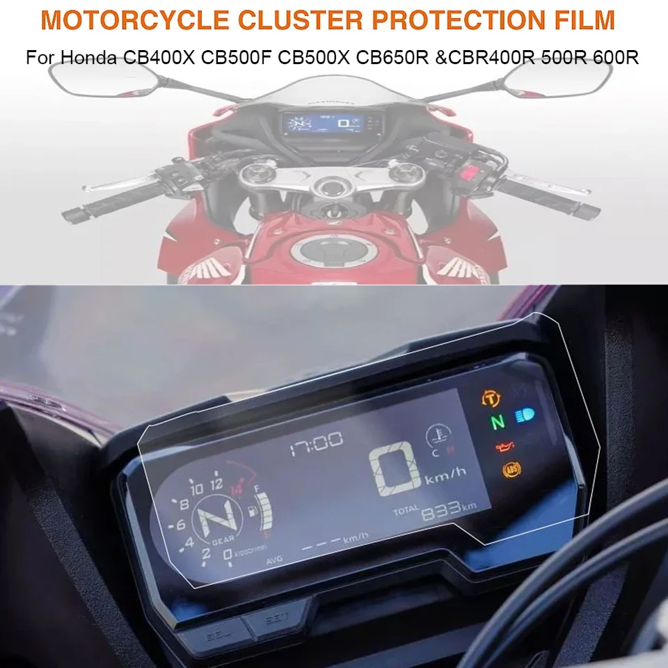 Príspevok na ochranu na prístrojovej doske pre ochranu na prístrojovom prístroji pre Honda CB 400X 500X 500F CBR 400R 500R 650R 2019 - 2022 2023