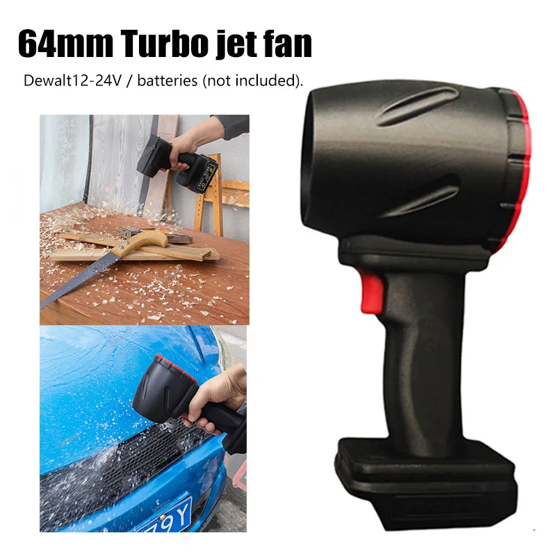 Prúdový ventilátor 1600G Násilný ventilátor 64 mm bez kefy Duct Turbofan High -Power Duct ventilátor prenosný nástroj na čistenie klávesnice pre prach