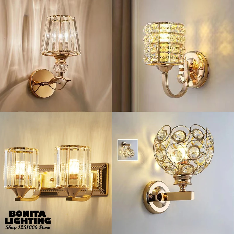 Prúžky krištáľová prívesok na stenu lampa Európske jednoduché diamantové rezanie brilantných svietnikov lampy art deco koridor