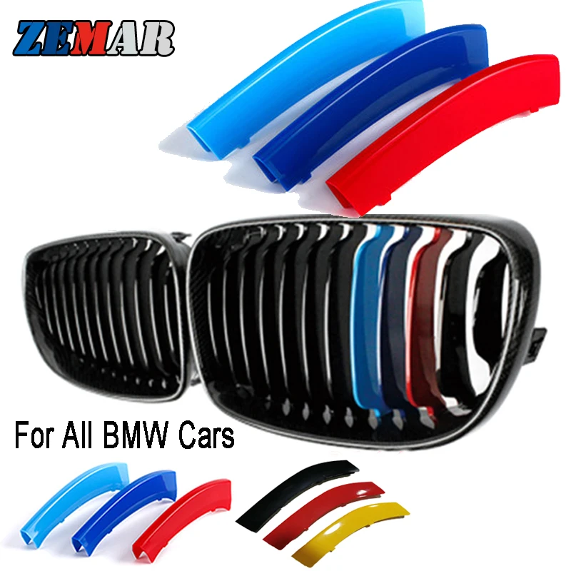 Prúžky prednej mriežky pre BMW E46 E90 E60 E39 E36 F30 F10 F20 X5 E70 E53 G30 E91 E92 E93 E87 X3 E83 F25 X6 E71 F22 X1 E84 F40