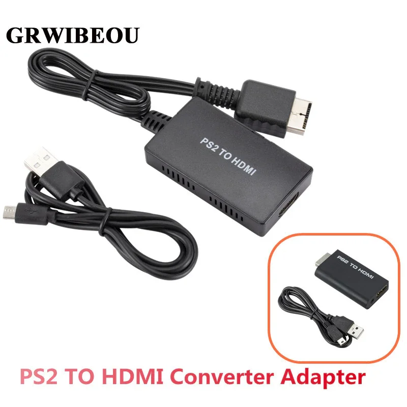 PS2 až HDMI kompatibilný prevodníkový adaptér HD Link kábel pre PS1/2/3 podporuje HDMI kompatibilný 1080p 720p Output PS2 do adaptéra HD