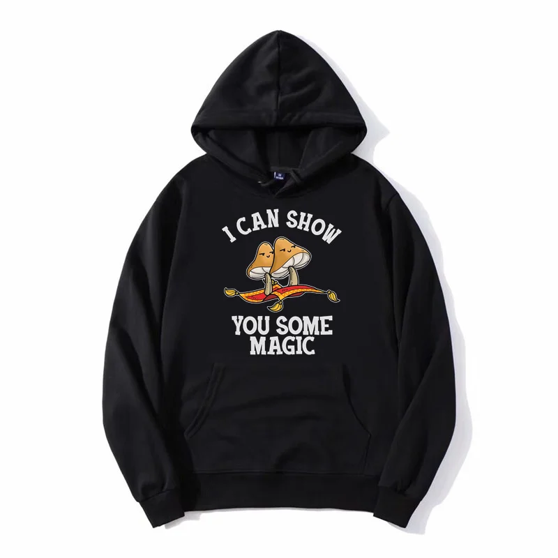 Psychedelic shrooms mikina vtipná kapucňa mikina módna halucinogénna psilocybin magické huby muži streetwear
