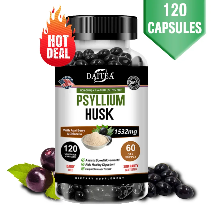 Psyllium Husk Doplnk, čistenie, detoxikácia, spaľuje tuk, podporuje metabolizmus, je prospešný pre trávenie a zdravie čreva