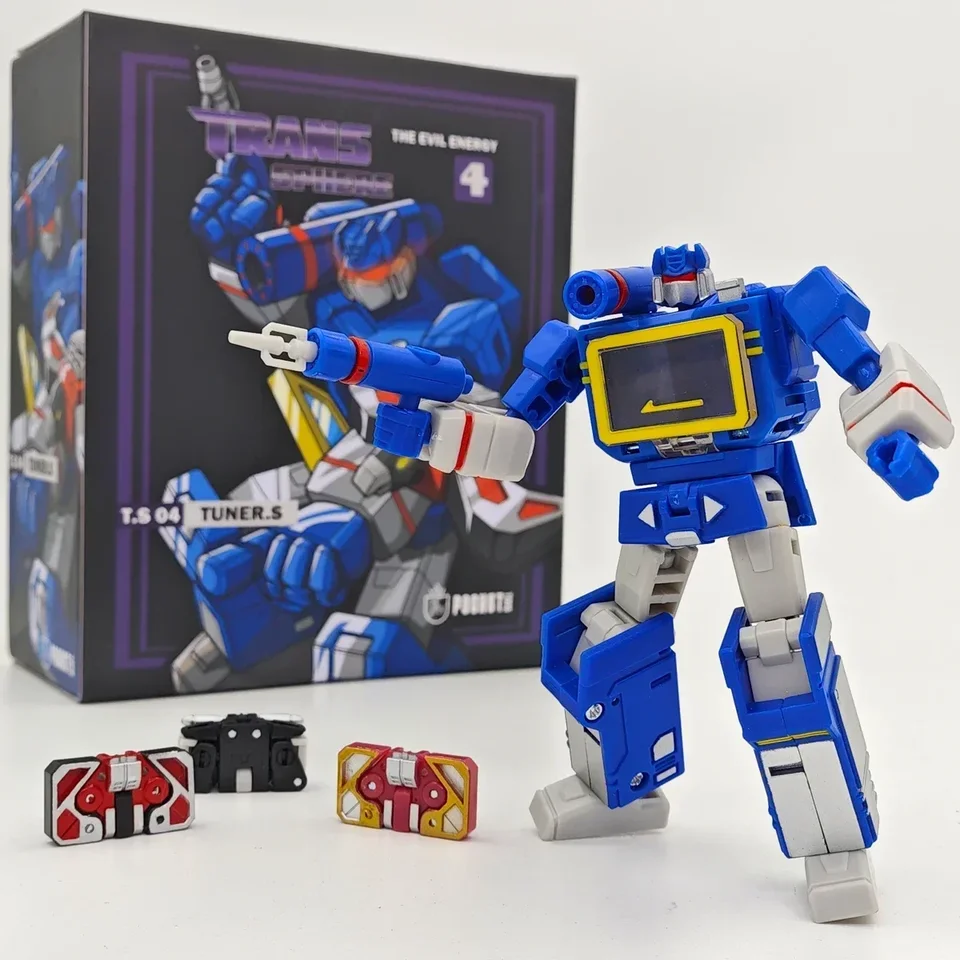 PT-04 Transformácia Soundwave PT04 s páskou G1 Mini Pocket War Ko DX9 Akčná figúrka robotov Hračky pre deti Darček na sklade