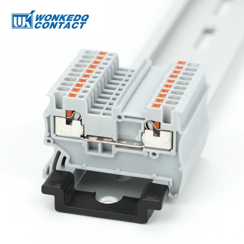 PT-1.5 Push-in Electrical Terminál blok, konektor drôtu DIN, konektor pružinového prívodu na pružinu