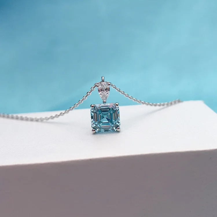 PT950 Platinový náhrdelník 3 karátový prívesok módny trend náhrdelníka vysoký uhlíkový diamant 18k zlato