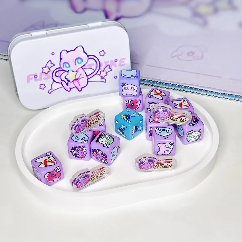 PTCG Pokemon Match Rodary Poškodenie Poprachovanie počítadla Roa Hra hracie hrania rolí MEW Cram-O-Matic Použité doska darčeková vlna 38