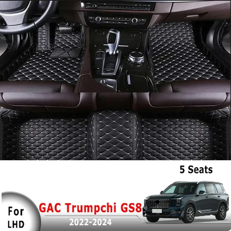 PU Carpets Podlahové rohože pre podlahy pre GAC Trumpchi GS8 2024 2023 2022 (5 sedadiel) Príslušenstvo Interiér automatické výrobky náhradné vozidlá