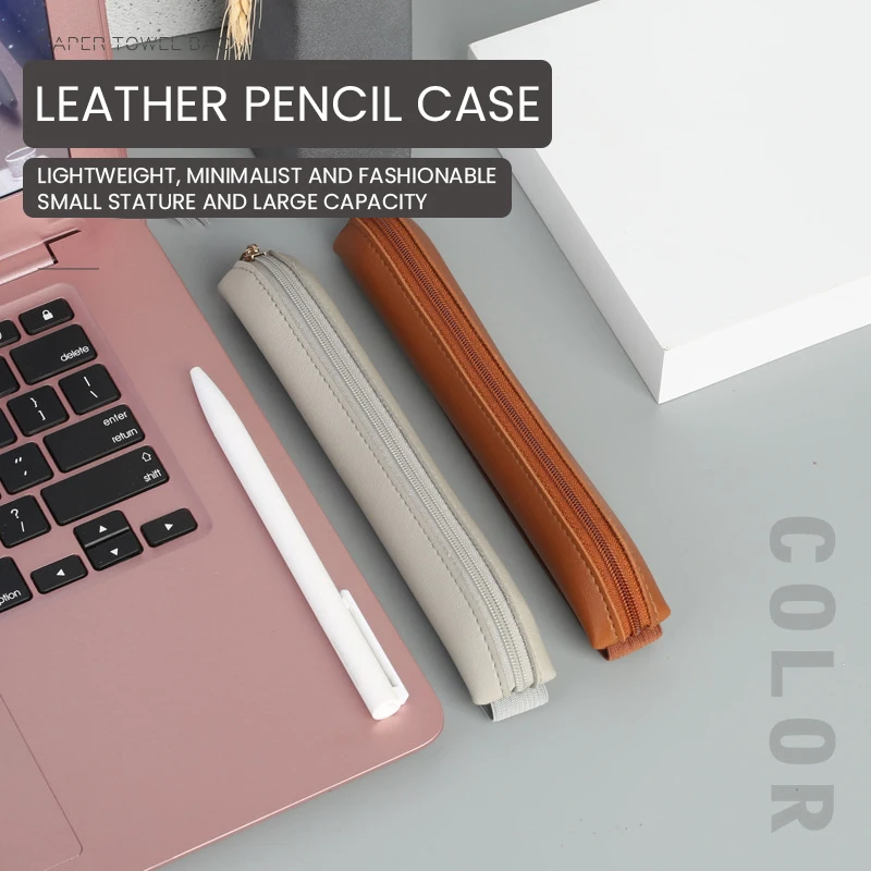 PU kožená ceruzka Storage Bag Book Notebook