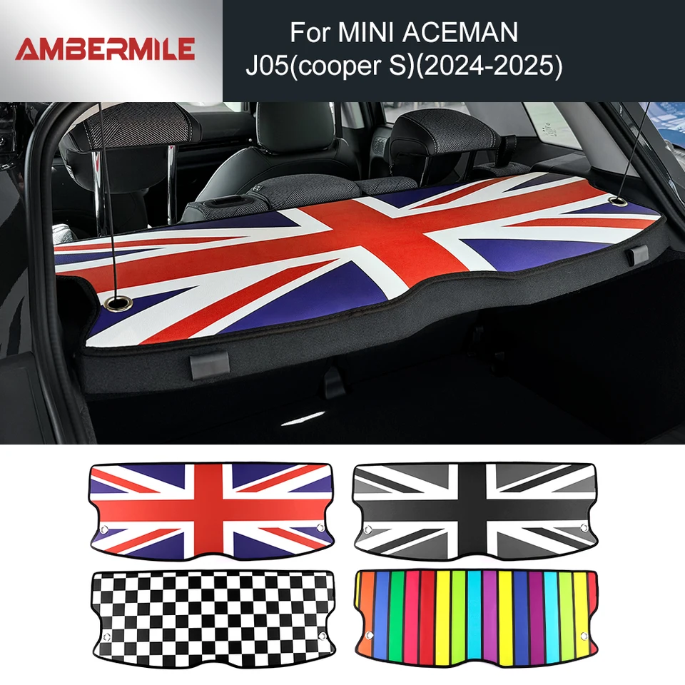 PU kožená podložka zadného kmeňa pre mini Cooper S J05 Aceman 2024 2025 Príslušenstvo Anti-Dirty Cargo Liner Mat Decoration